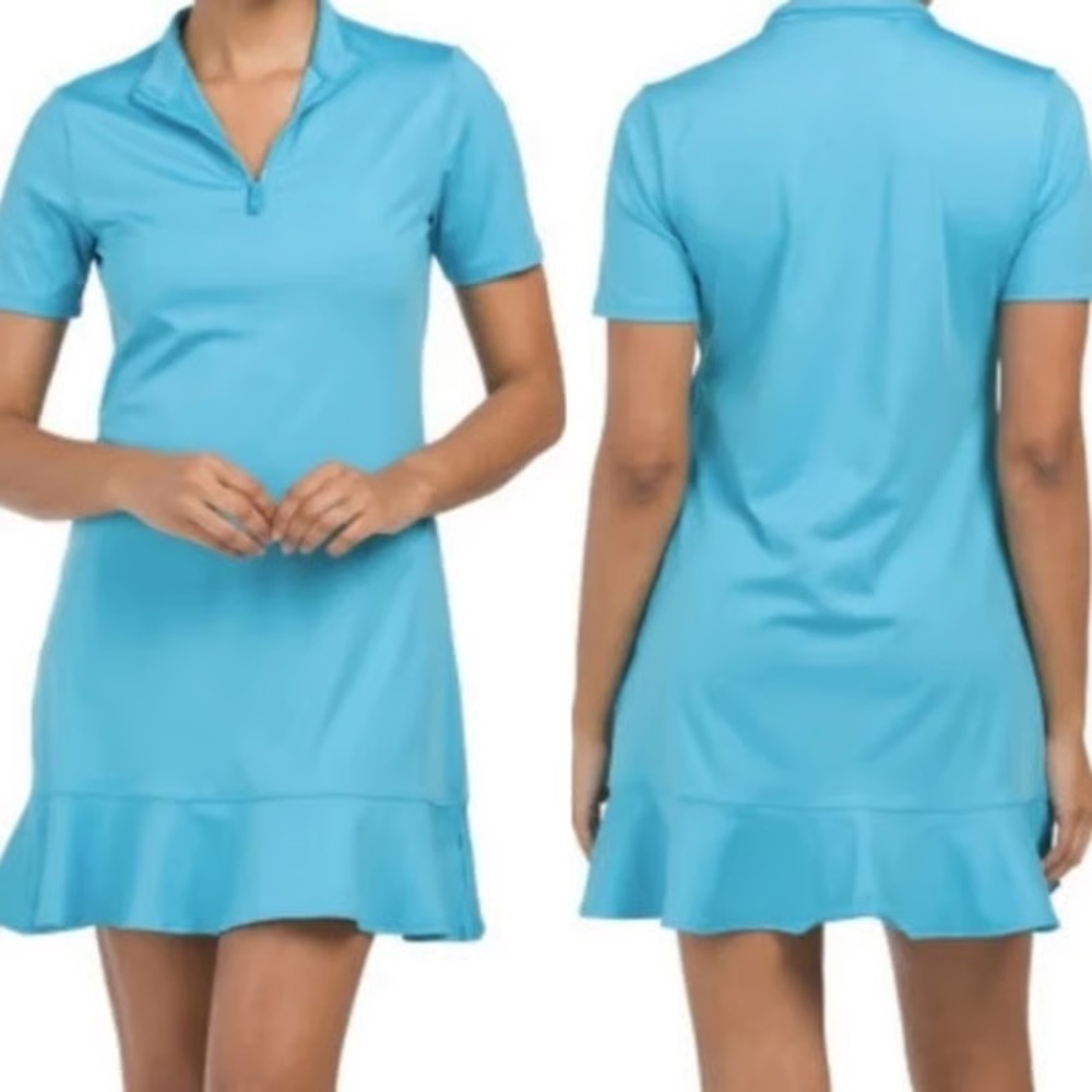 Like New Tommy Bahama Ruffle Hem Golf Dress